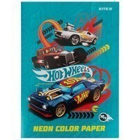 Комплект бумаги цветной неоновой Kite Hot Wheels 5 шт А4 HW21-252_5pcs