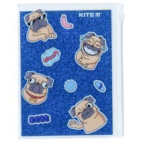 Блокнот Kite Blue dogs 80 листов клетка силиконовая обложка K22-462-4