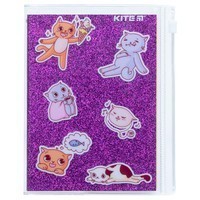 Блокнот Kite Purple cats 80 листов клеточка силиконовая обложка K22-462-2