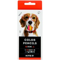 Карандаши цветные трёхгранные Kite Dogs 12 шт. K22-053-1